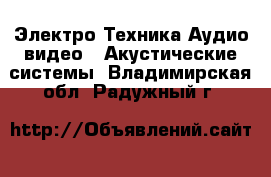 Электро-Техника Аудио-видео - Акустические системы. Владимирская обл.,Радужный г.